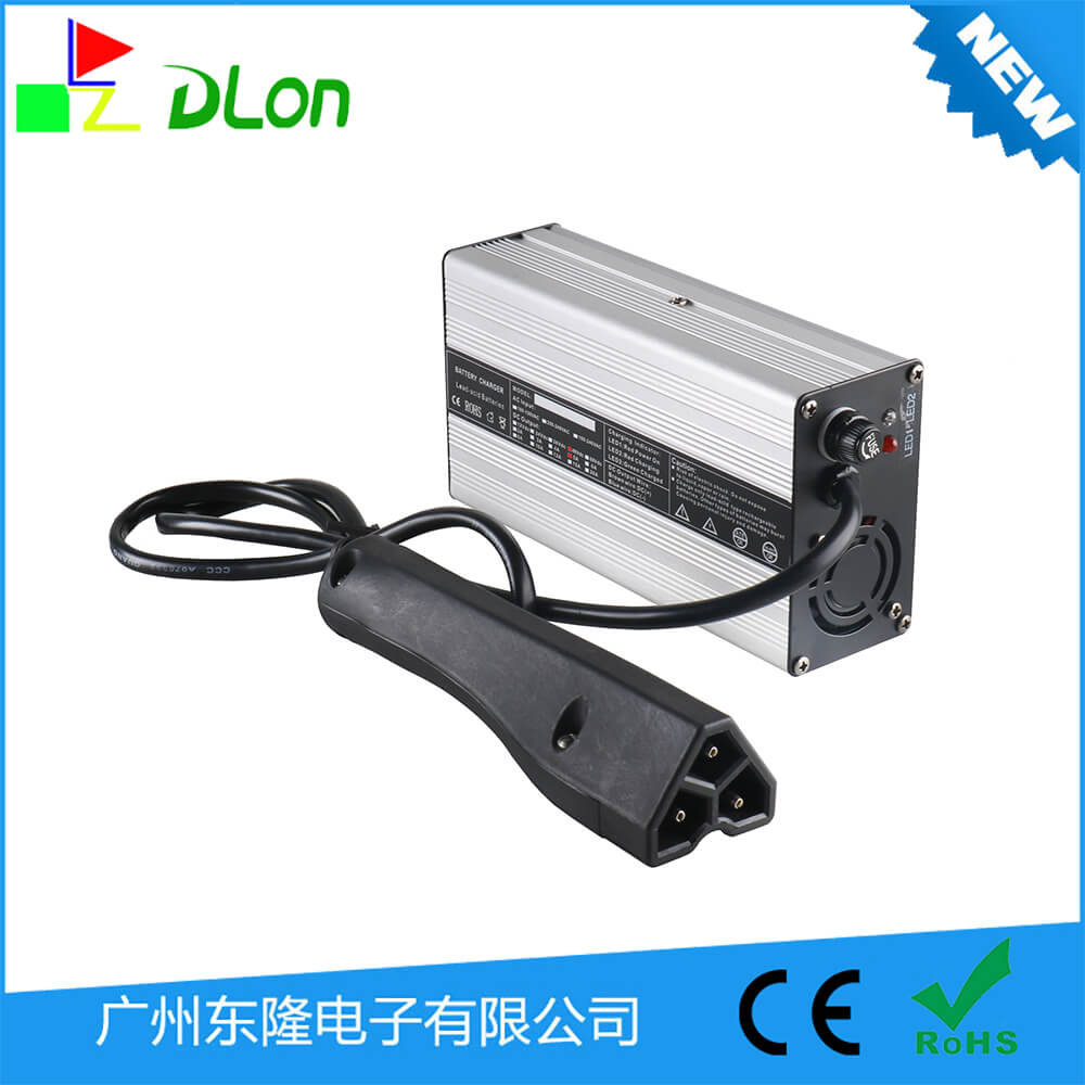 厂家直销铅酸充电器36V5ARXV头高尔夫球车充电器36V5A