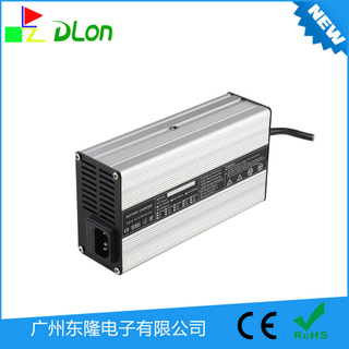 DL-400W29.4V13A充电器 7S 24V锂电池智能充电器 铝壳带风扇 广州东隆电子