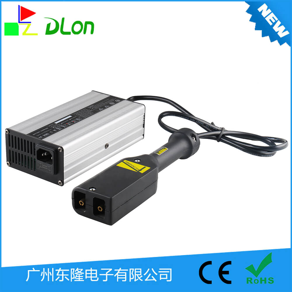 厂家直销铅酸充电器36V5A平角头高尔夫球车充电器36V5A