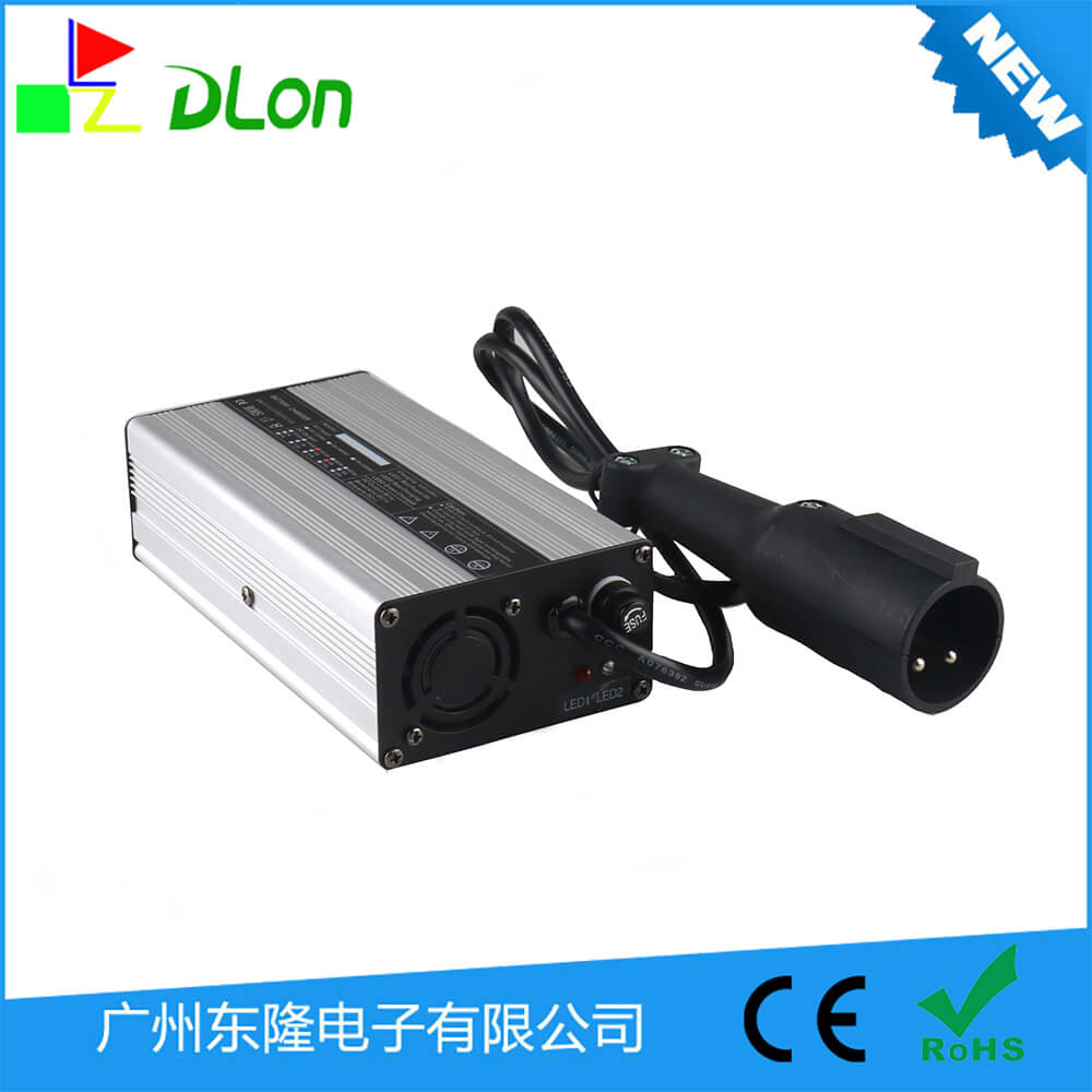 厂家直销铅酸充电器36V5A大圆头高尔夫球车充电器36V5A