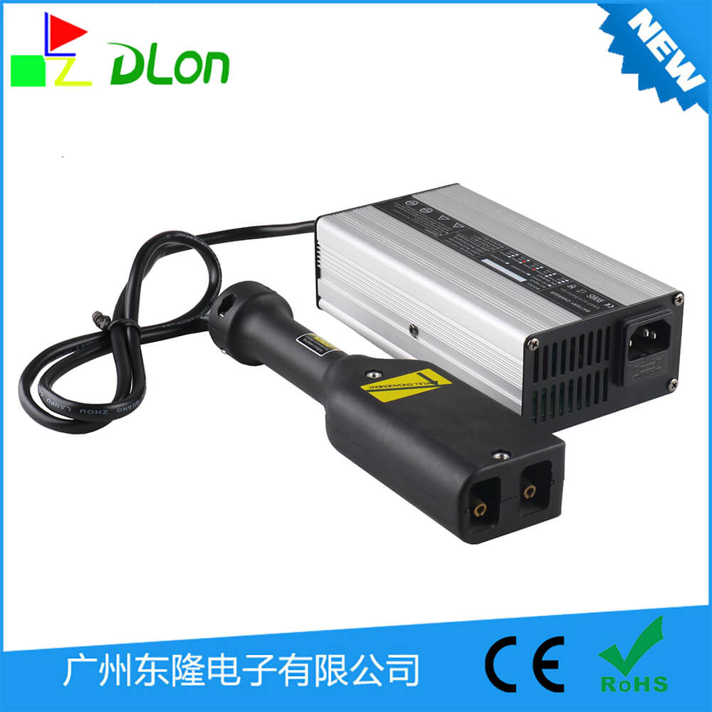 厂家直销铅酸充电器36V5A平角头高尔夫球车充电器36V5A