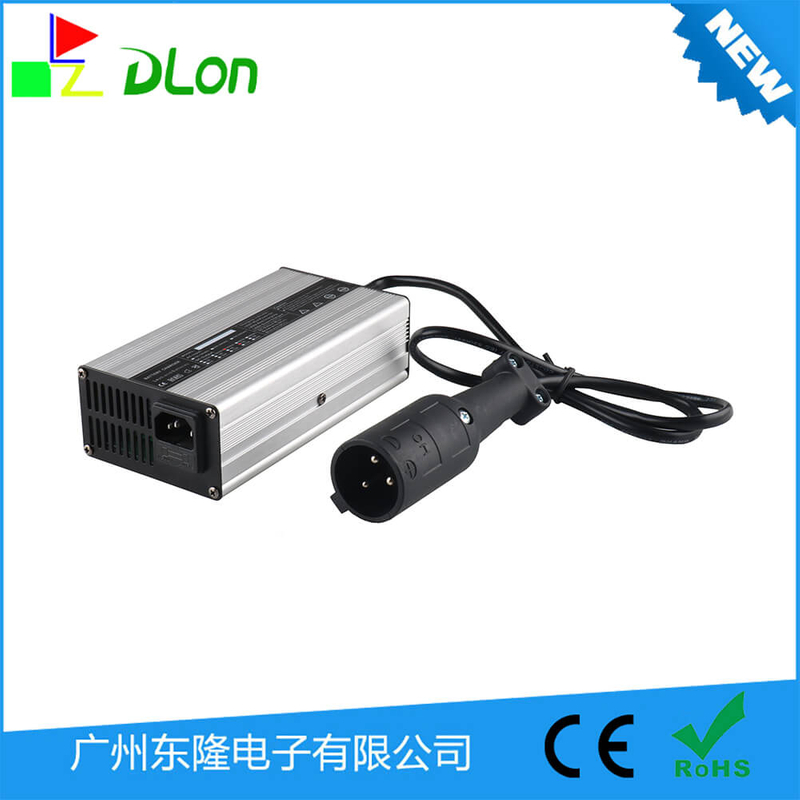 厂家直销铅酸充电器36V5A大圆头高尔夫球车充电器36V5A